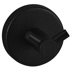 Doppelter Handtuchhalter für das Badezimmer Merida STELLA Black Line, schwarzer Messing
