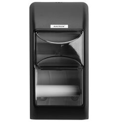 Dispenser for conventional toilet roll paper double Katrin black