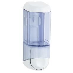 Dispensador de jabón líquido Merida MINI de 0.17 litros, plástico transparente