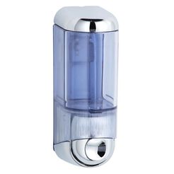 Dispensador de jabón líquido Merida MINI de 0.17 litros, plástico plateado