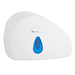 Merida TOP DUO Midi Toilettenpapierbehälter, Kunststoff, weiß - blau