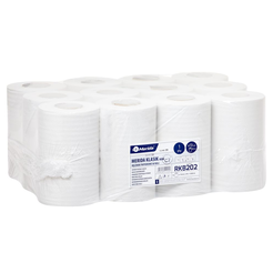 Toaletný papier v rolke Merida Klasik Mini 12 ks 1 vrstva 116 m biela makulatúra