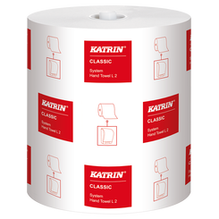 Ręcznik papierowy w rolce Katrin CLASSIC System Towel L2 6 szt. 2 warstwy 200 m biały makulatura
