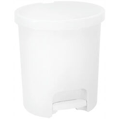 Cubo de basura de 25 litros Curver de plástico blanco