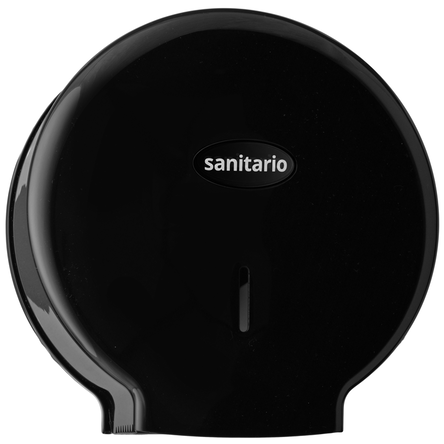 Pojemnik na papier toaletowy czarny w roli JUMBO Sanitario Negro
