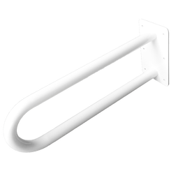  U-shaped grab bar for disabled ⌀ 32 50 cm white steel