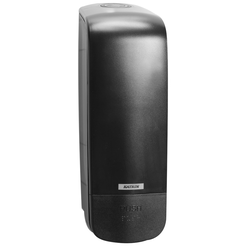 Katrin INCLUSIVE 1 liter plastic black wall-mounted soap dispenser for inserts