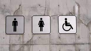 How to mark the way to the toilet properly?