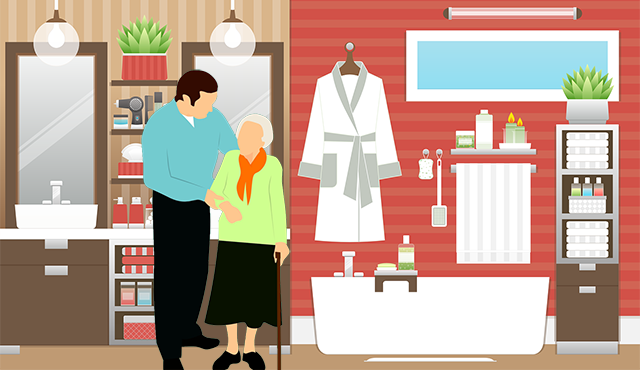 How to design senior friendly bathroom?