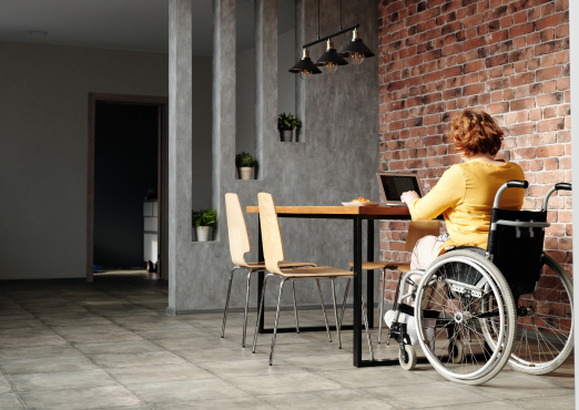 Barrierefreies Badezimmer - Anforderungen an das Badezimmer für Menschen mit Behinderungen in Wohnungen.