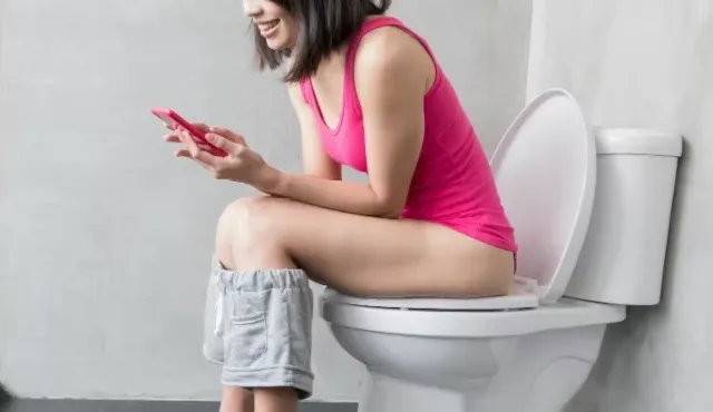 Why should you not use your phone in the toilet?