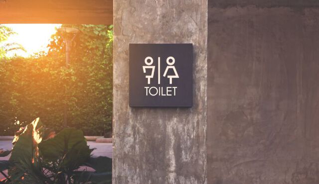 Unisex-Toilette, also eine für alle.