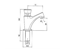 Grifo de lavabo temporizado con cierre automático