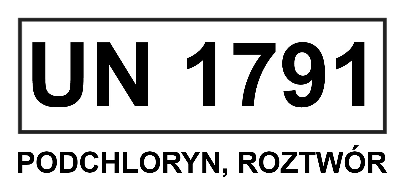 Piktogram UN 1791 Podchloryn, roztwór