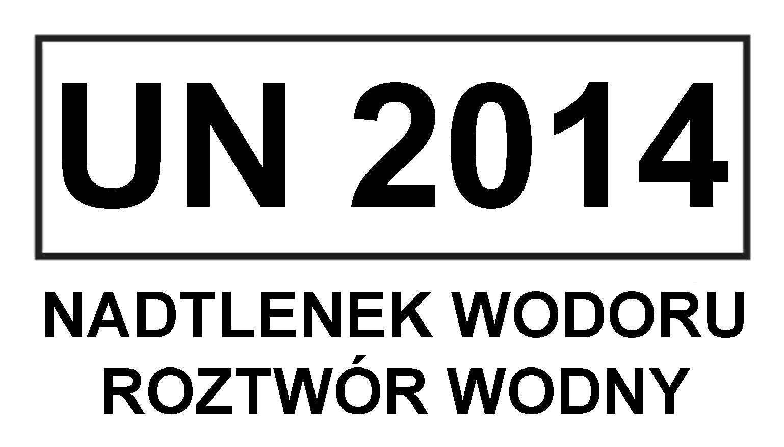 Piktogram UN 2014 Peroxid vodíku, vodný roztok