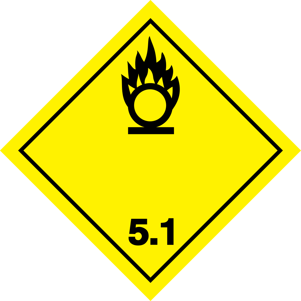 Piktogram ADR Oxidační látky