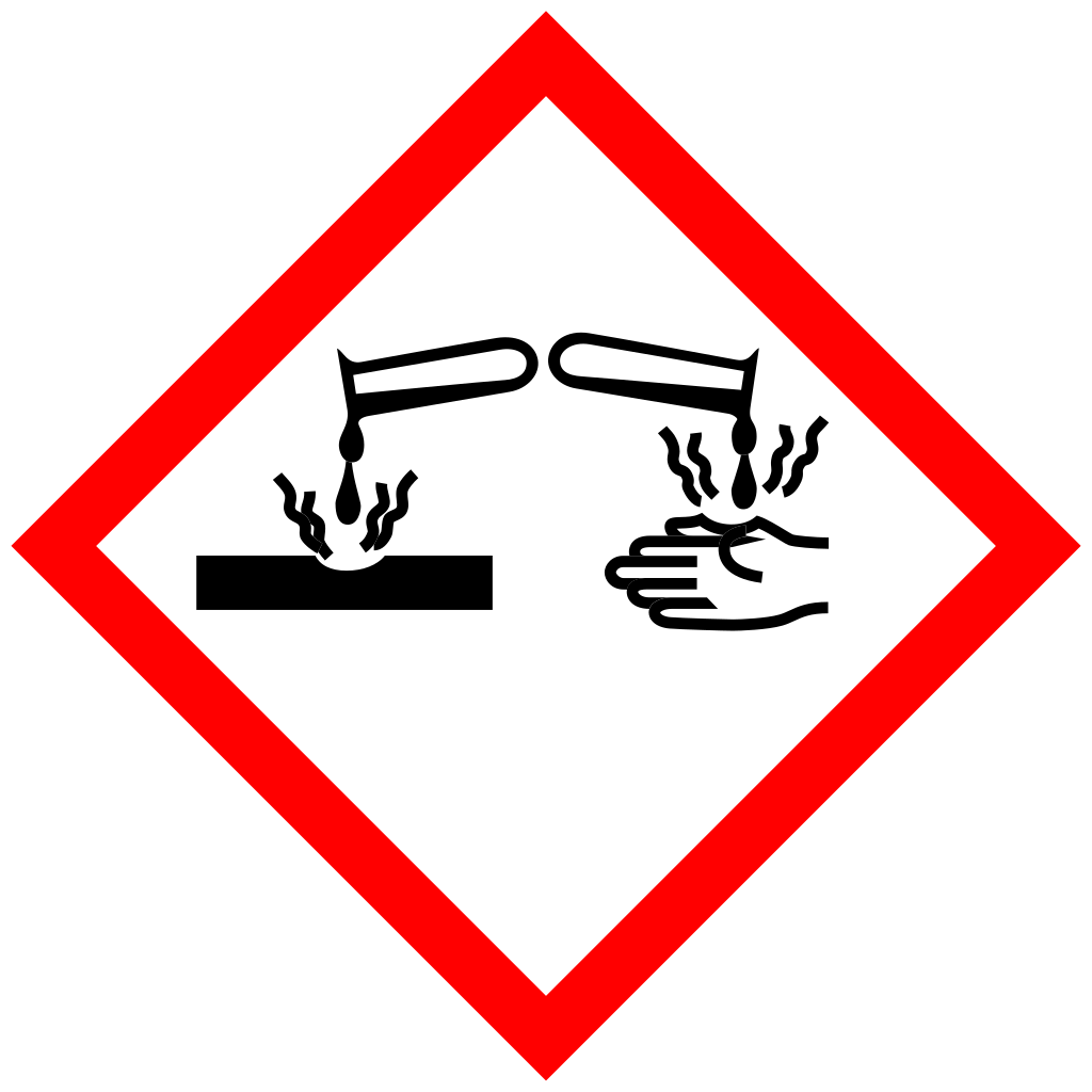 Piktogram GHS05 Žíravé látky